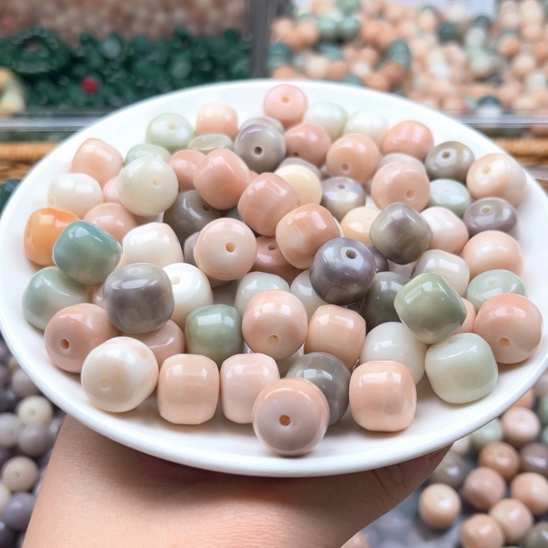 白玉菩提吊坠c13.75mm50+10颗 干磨汉堡