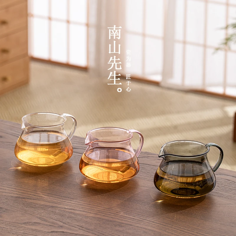 南山先生 胖墩墩公道杯耐热玻璃公杯中式分茶器防烫功夫茶具配件
