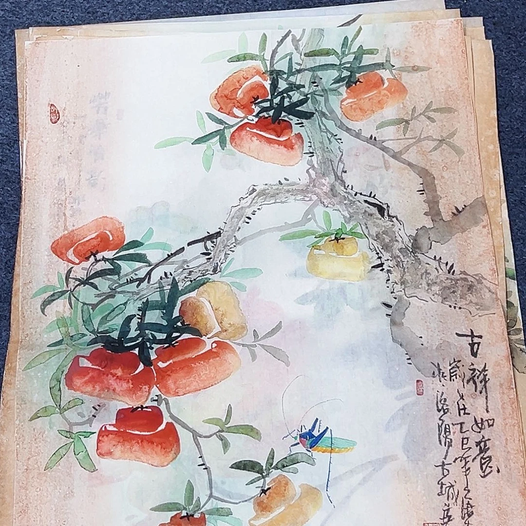 国画事事顺心如意万事如意万事