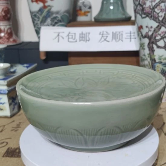 盘摆件花菇官窑摆件花菇