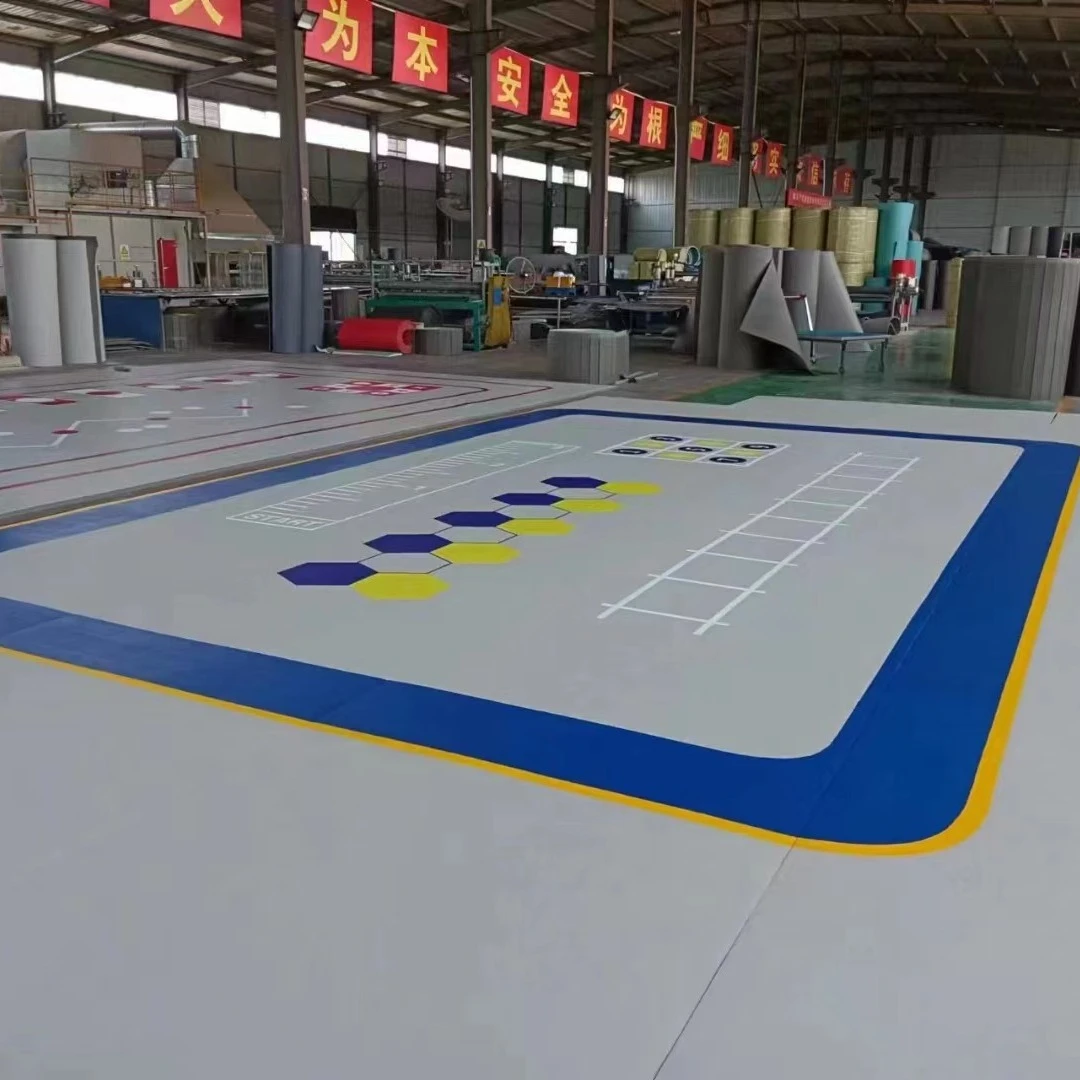 加厚武术格斗地垫跆拳道卷垫 柔道摔跤训练环保无味多功能运动垫