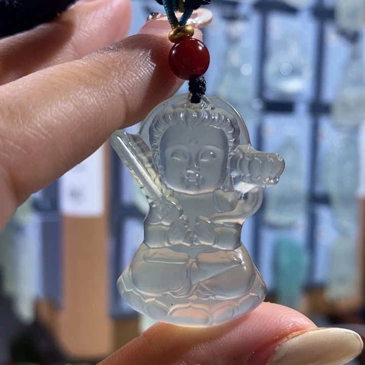 岫玉未镶嵌吊坠吊坠