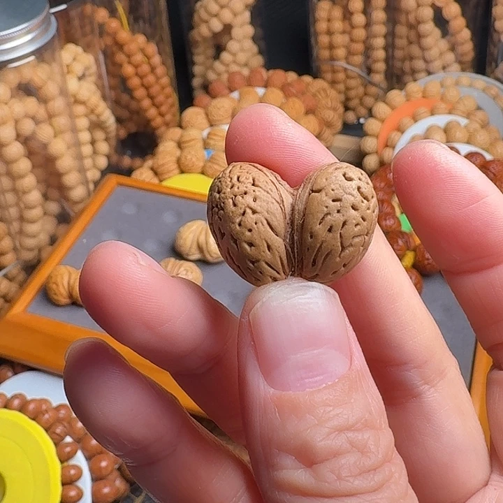 桃核吊坠25 连体桃核双棒