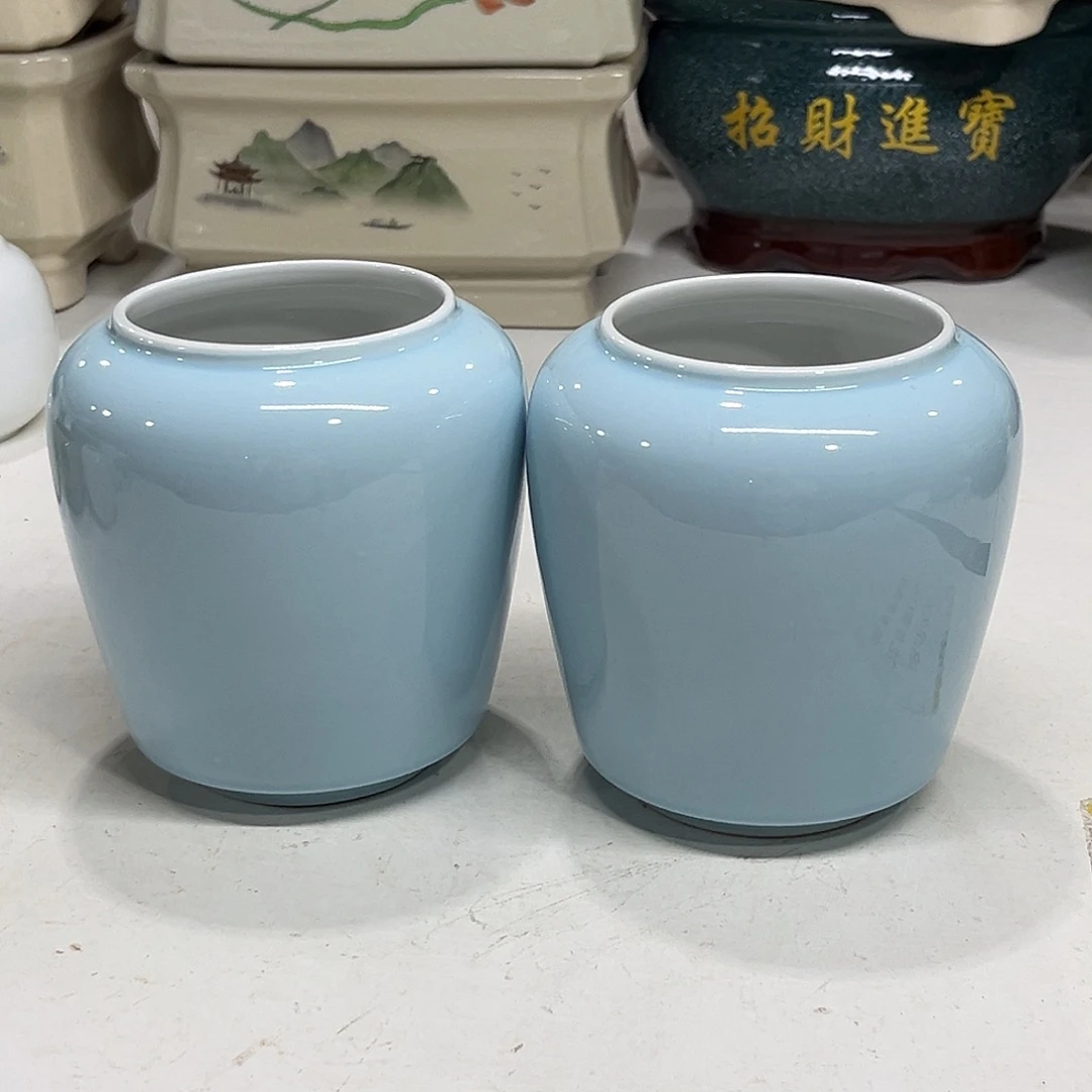 陶瓷绿植多肉微瑕花盆口径8*12