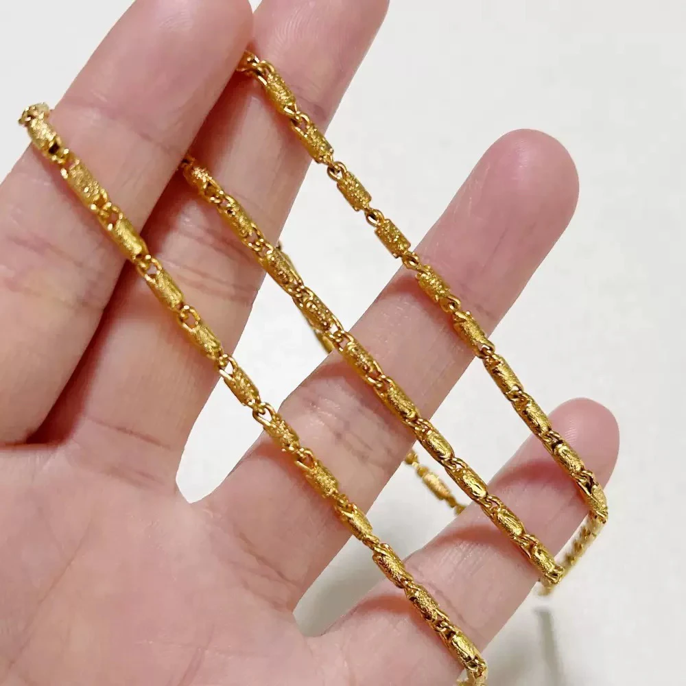 【清货专属链接】XL3828 亮砂竹筒链m扣