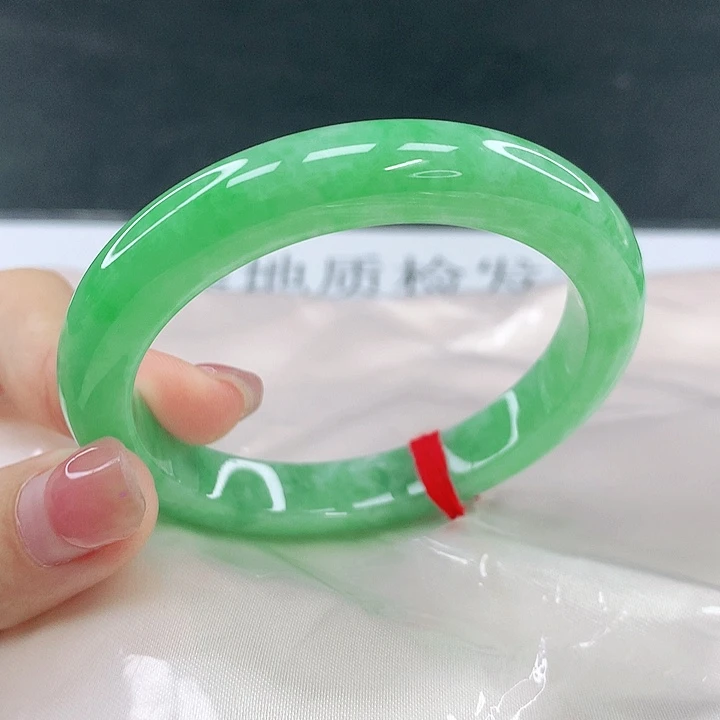 翡翠未镶嵌手镯圈53，14053