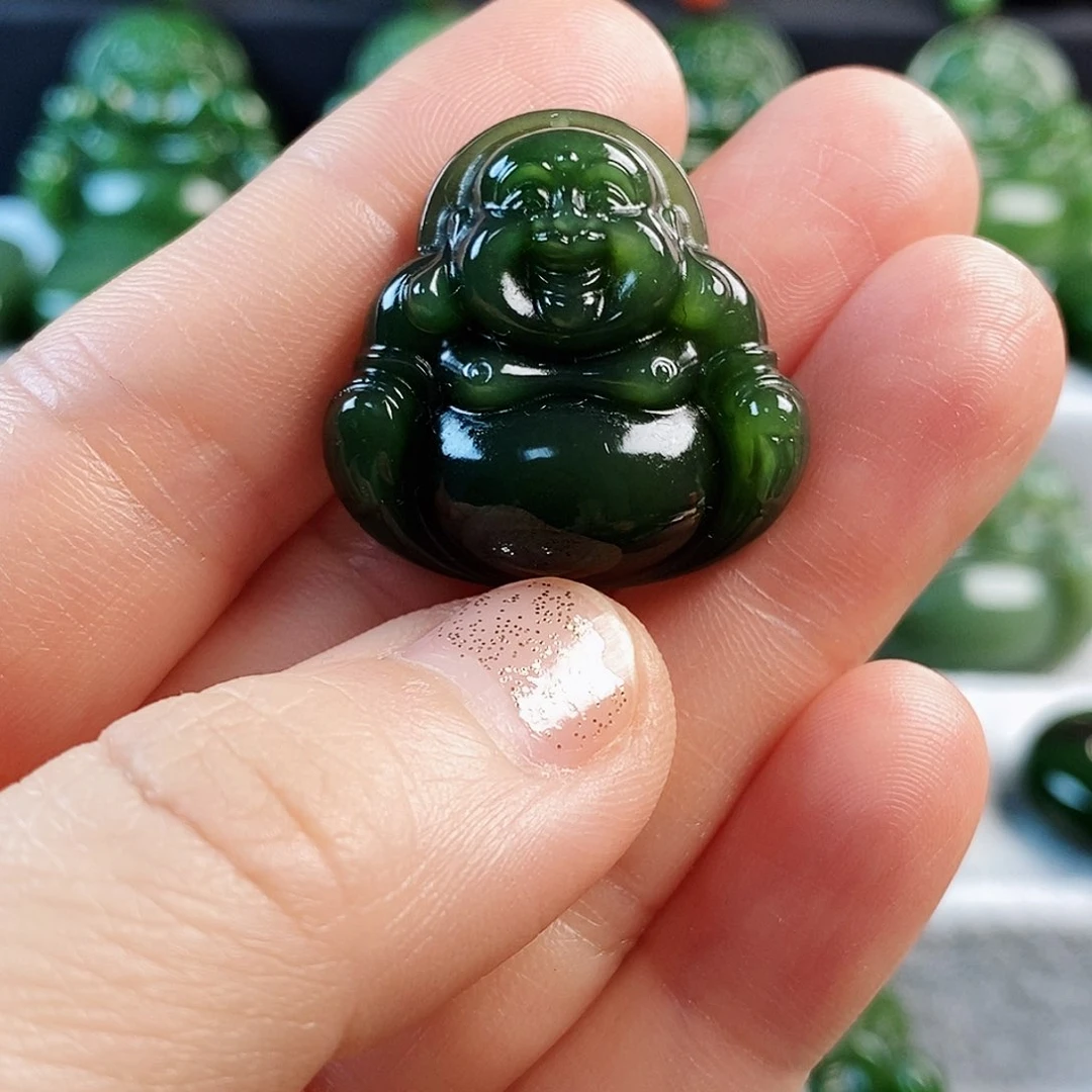 和田玉（碧玉）未镶嵌颈饰28mm