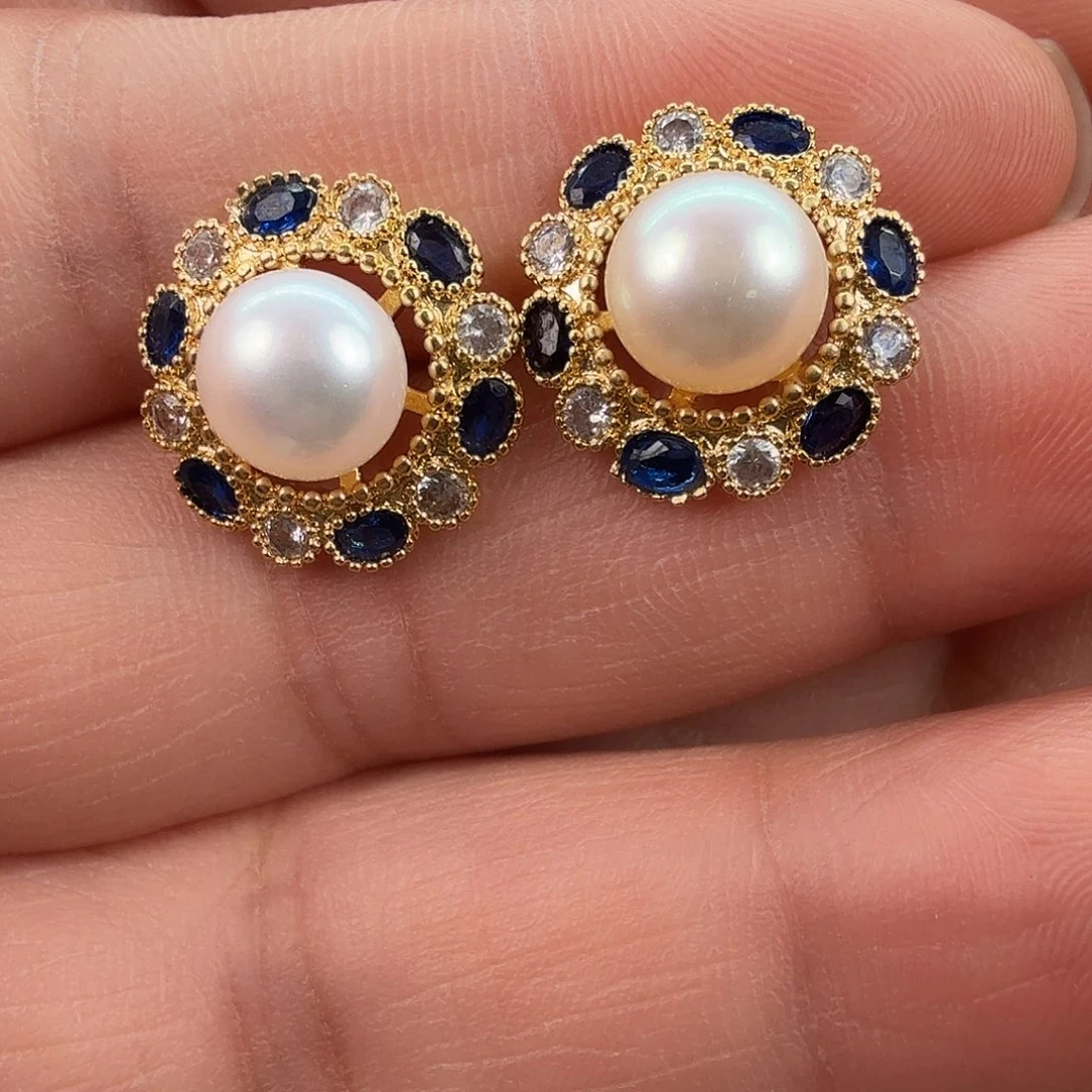 淡水珍珠耳饰未镶嵌