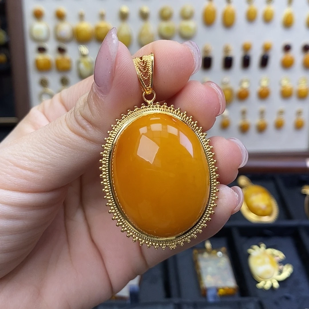 琥珀未镶嵌裸石成品