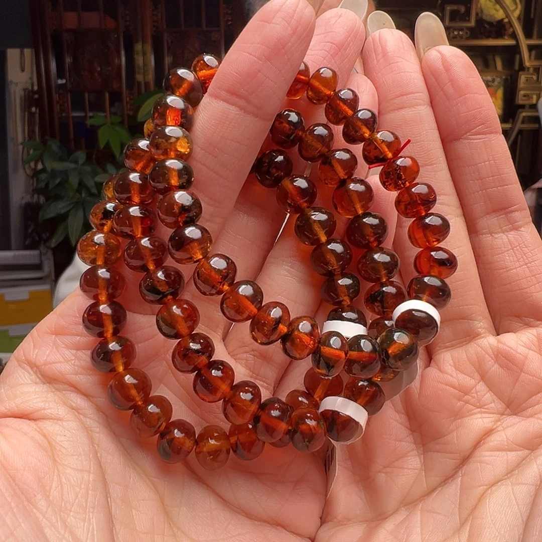 琥珀未镶嵌裸石抚顺琥珀10218八多样性发其一