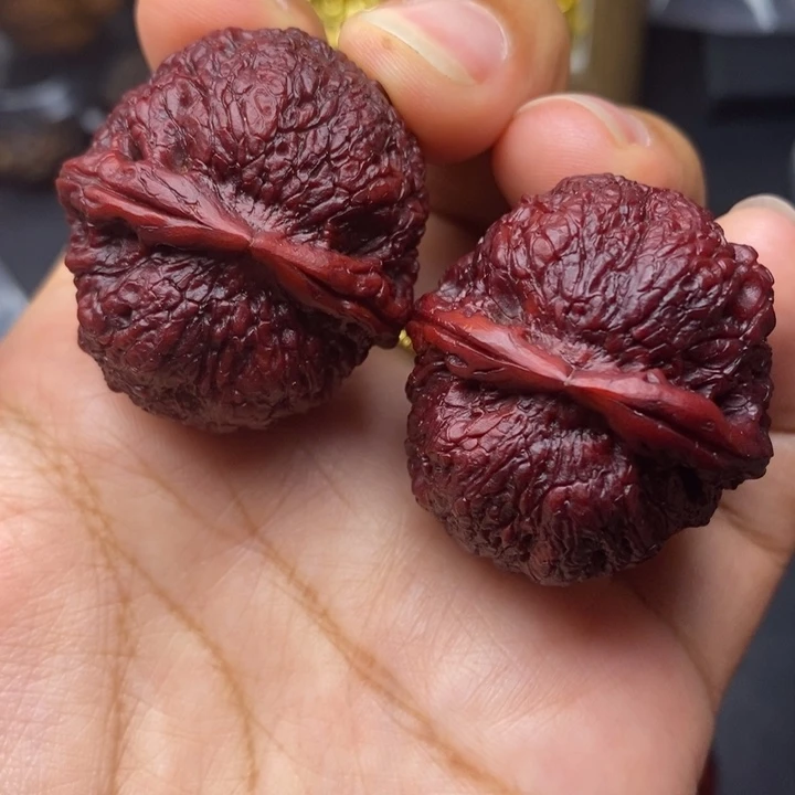 文玩核桃把件36尺蛇皮球