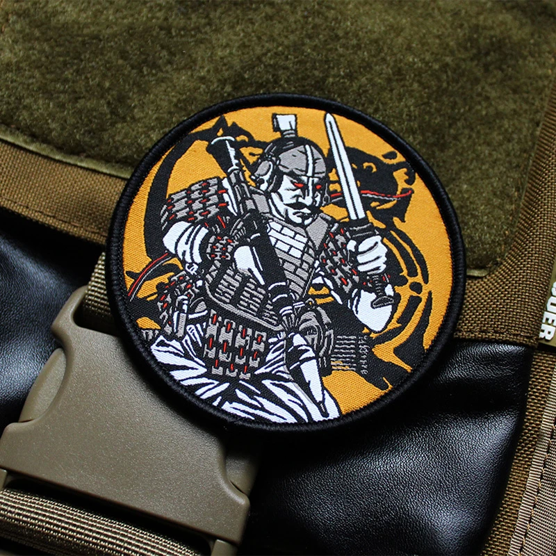 户外魔术贴章双肩包贴兵俑RPG大杀器战术军鸟臂章中国衣服魔术贴