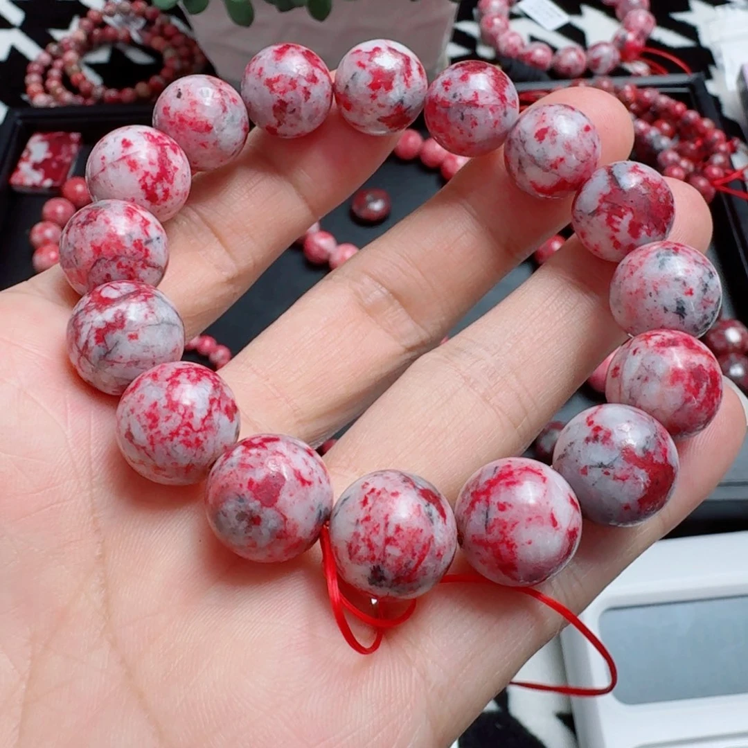 天然辰砂雪里红卡13➕//61.7克