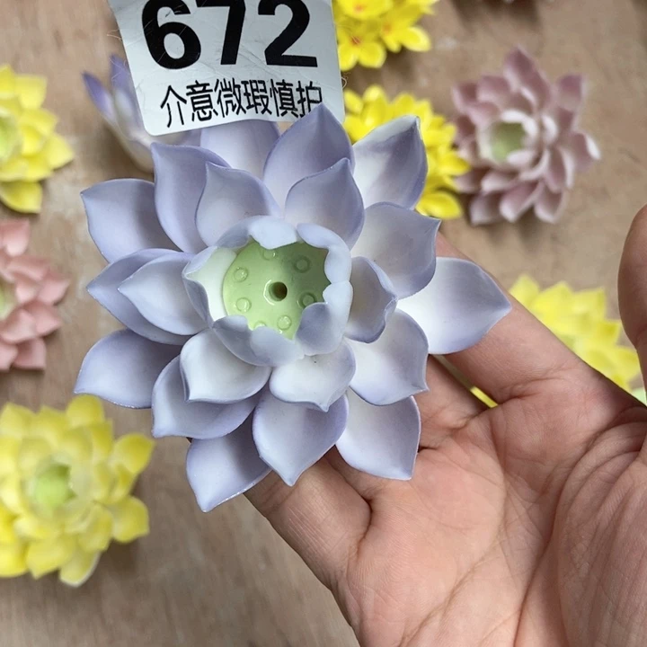 摆件王*军手工制作陶瓷花