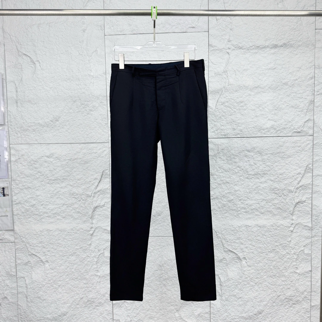 99新 Prada/普拉达 44码/黑色经典修身直筒裤/16455694