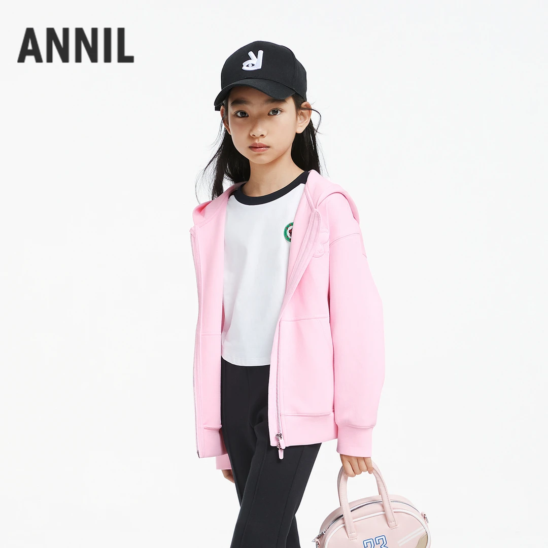 【春季外套】女童甜趣绣花外套新款安奈儿童装实体店同款AG435531