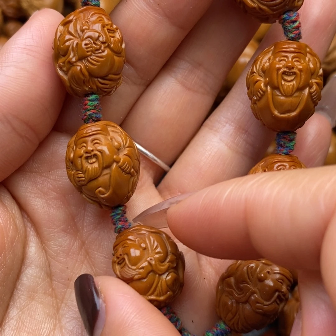 手串橄榄核特价荷叶财神精修