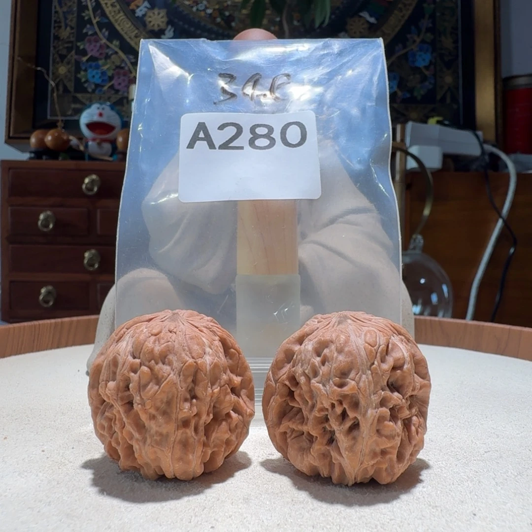 手***醜文玩核桃吊坠门墩