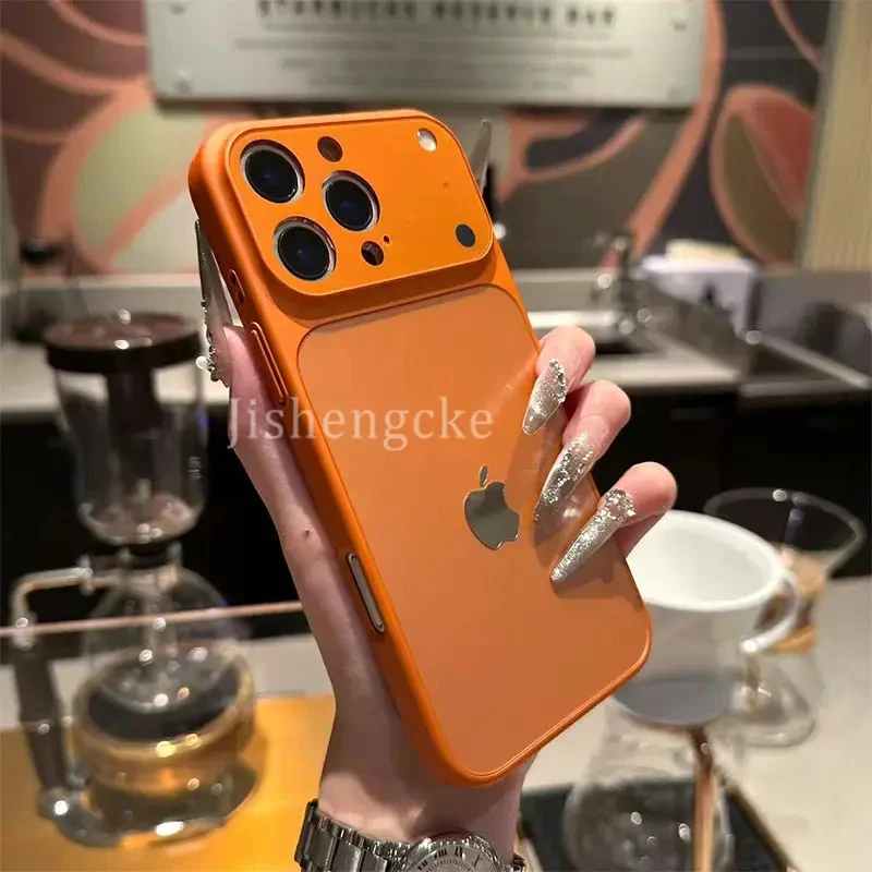 秒变iPhone17pro大视窗手机壳适用16promax时尚磨砂15pro防摔14硬