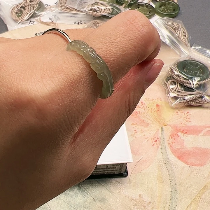 和田玉戒指未镶嵌34