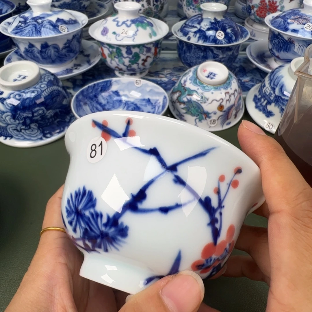木木景德镇纯手工纯手绘茶具81