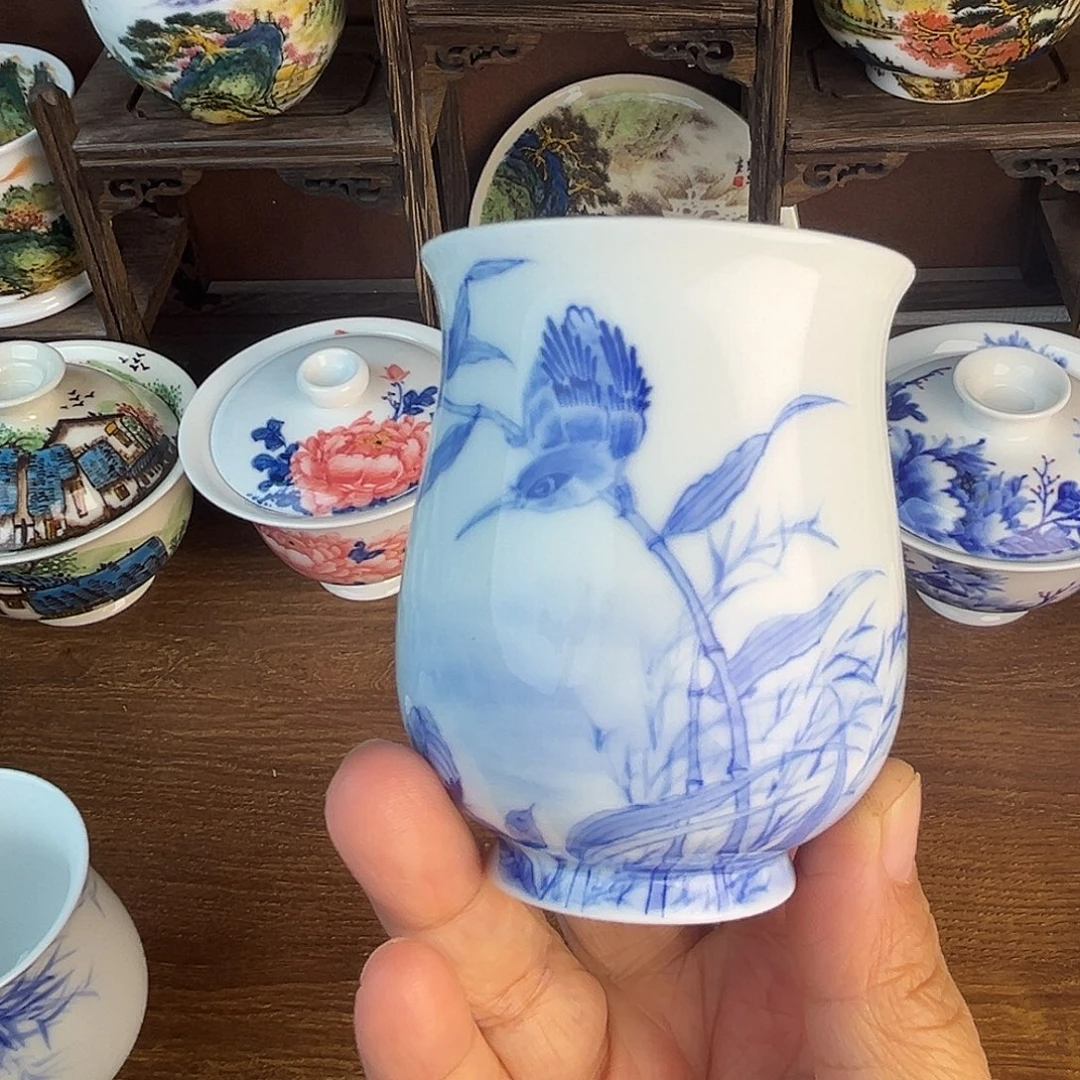 忠意堂釉下彩单翠