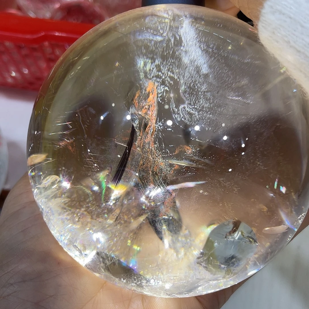 珠宝半成品未镶嵌水晶9.2厘米水晶球