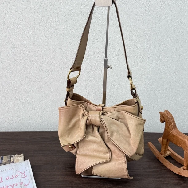 95新 YSL/圣罗兰 晕染渐变蝴蝶结单肩包 118791
