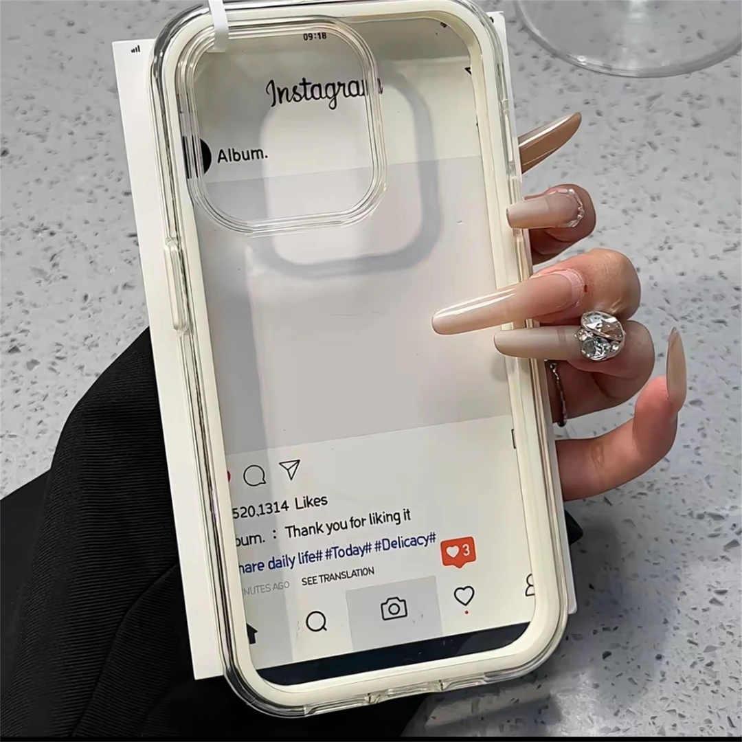 欧克里里简约透色适用iPhone16苹果13promax手机壳14/15高级12/11