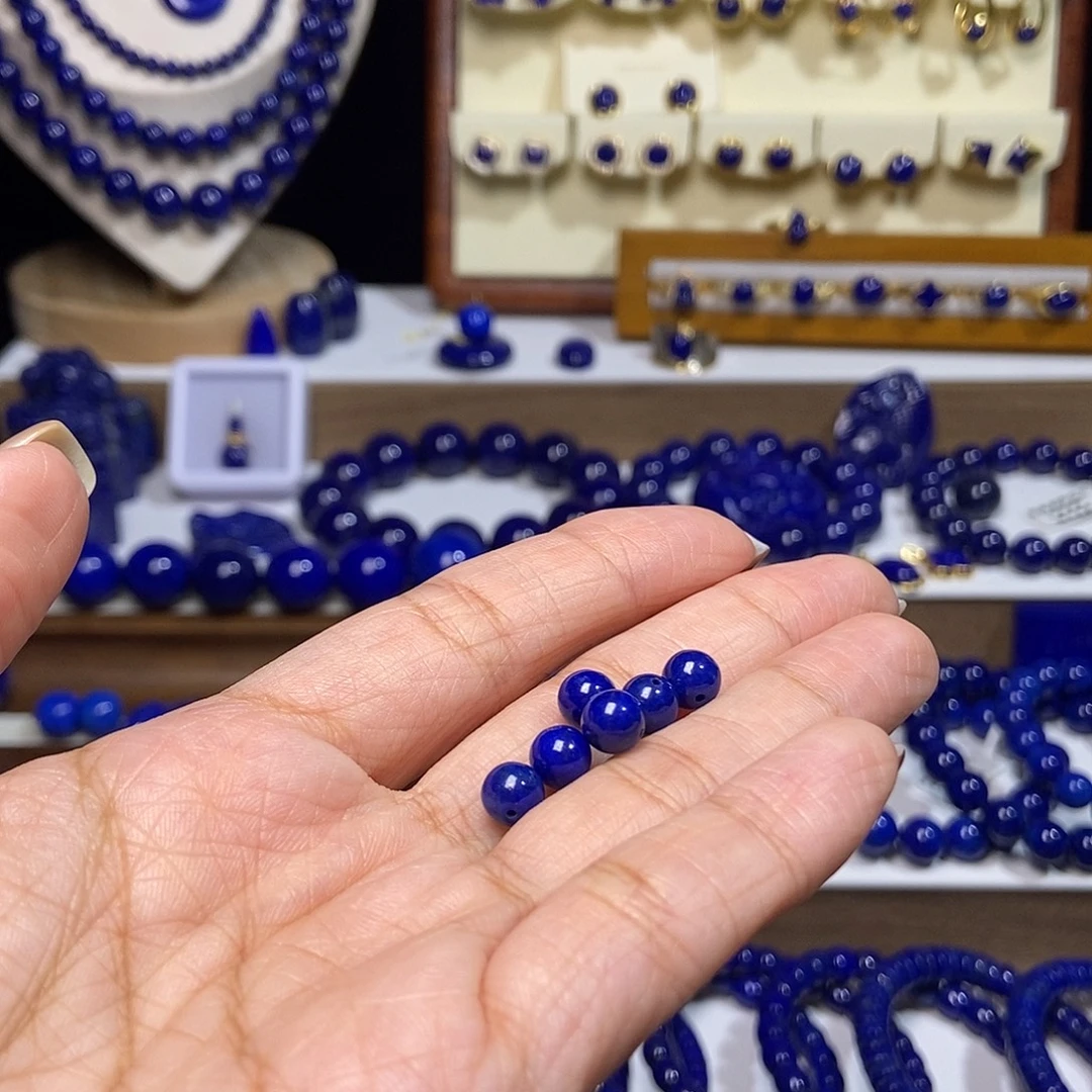 J***.青金石未镶嵌精品6mm+单珠6颗