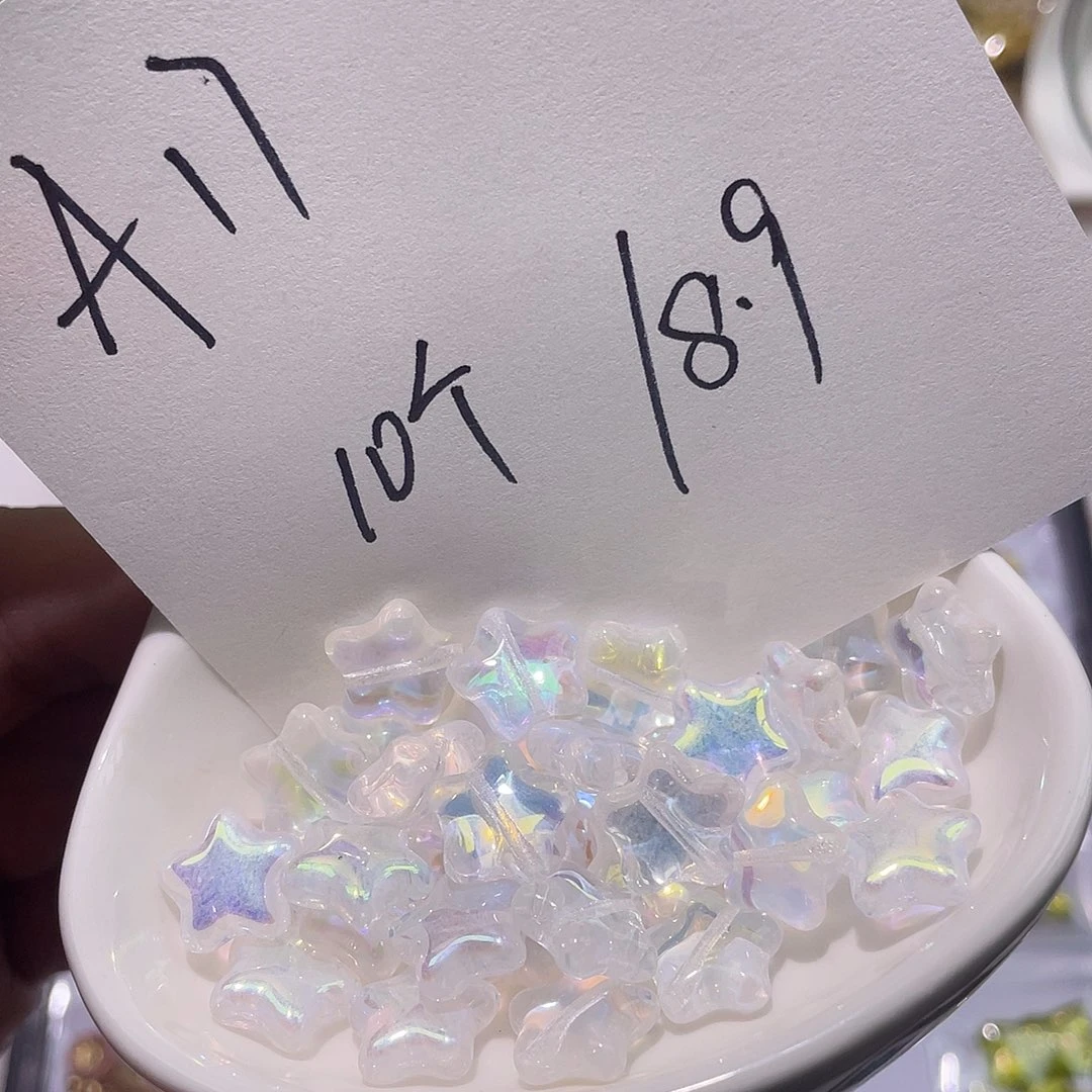 A17捷克琉璃透色星星10颗