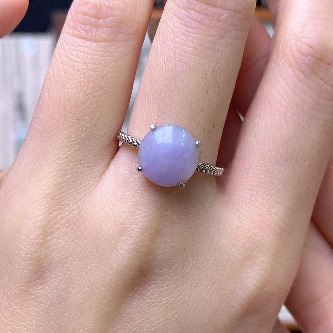 翡翠银S925镶嵌戒指