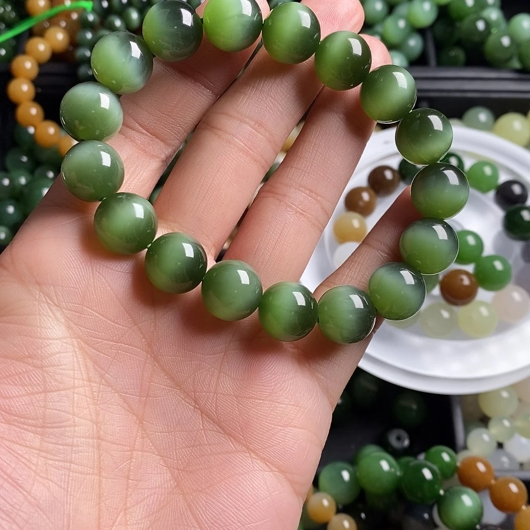 和田玉（碧玉）未镶嵌珠宝半成品