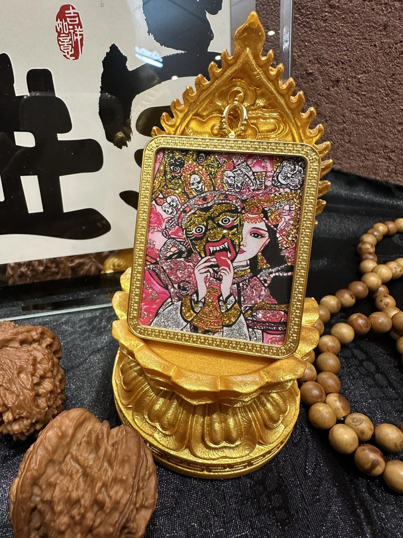 铜合金吊坠 扎基拉姆前世今生 手绘描金款