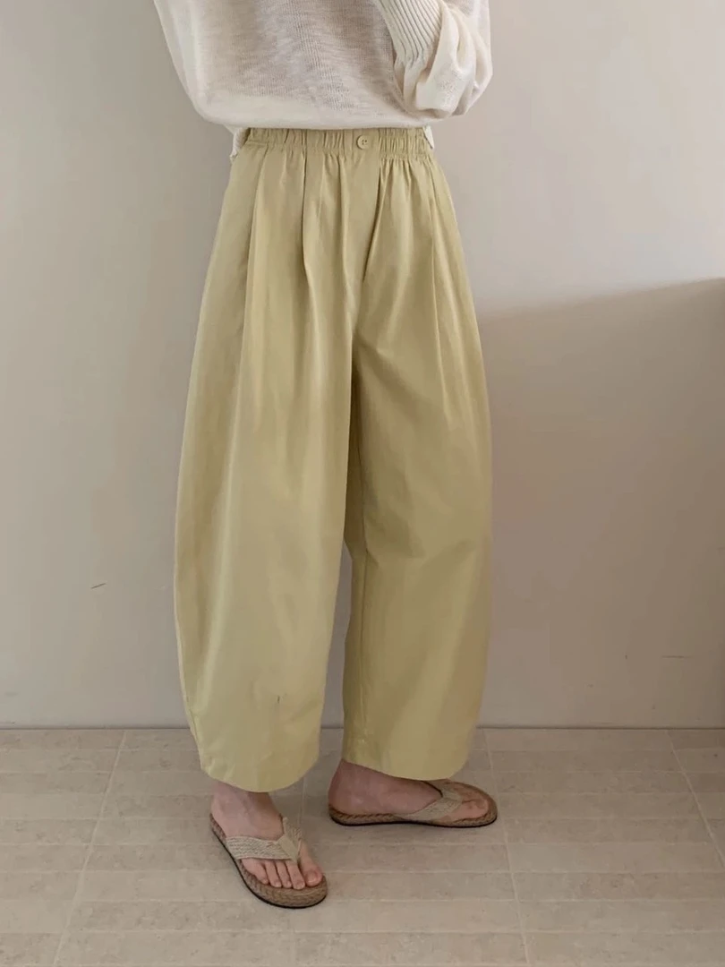 【可可家】洗水棉九分裤2535（福利卖完结束）