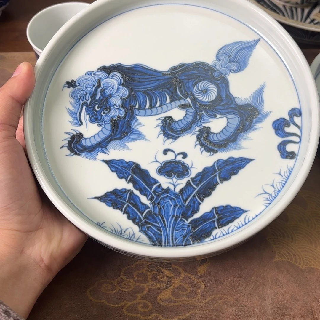 陶瓷盖碗景德镇手绘茶器