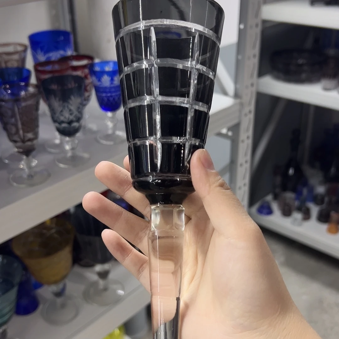 平底款水晶玻璃微瑕一个