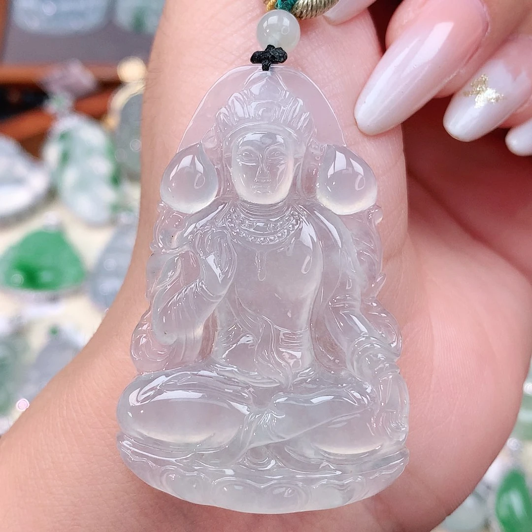 颈饰未镶嵌翡翠观音