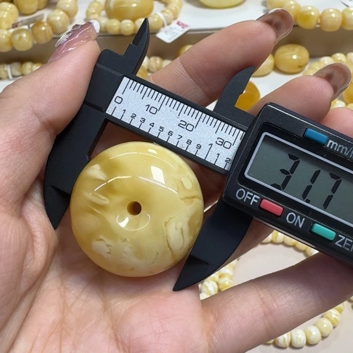 琥珀吊坠(不含链)未镶嵌平安扣