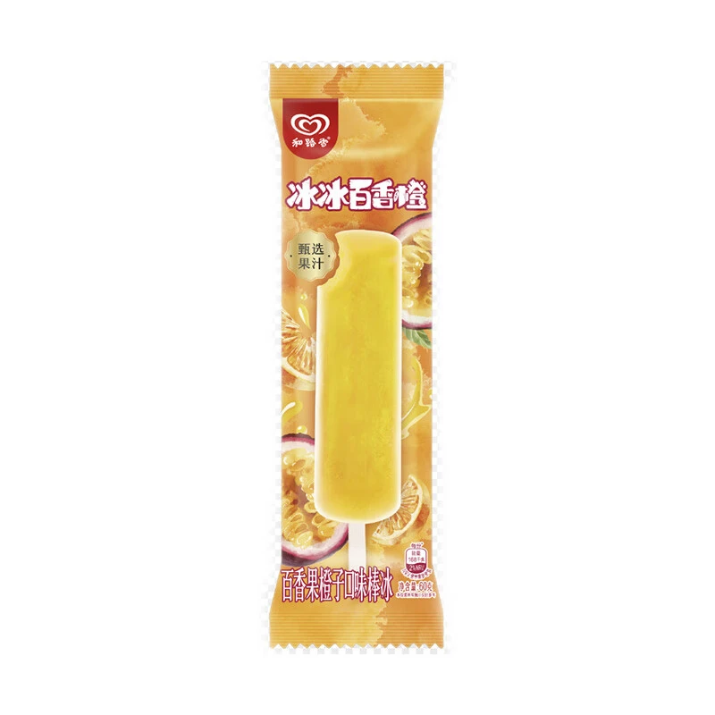 和路雪百香果橙子口味棒冰单支装60g/支