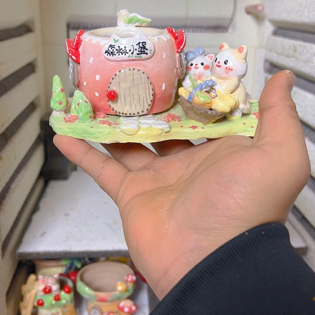 老梧家的手工多肉花盆