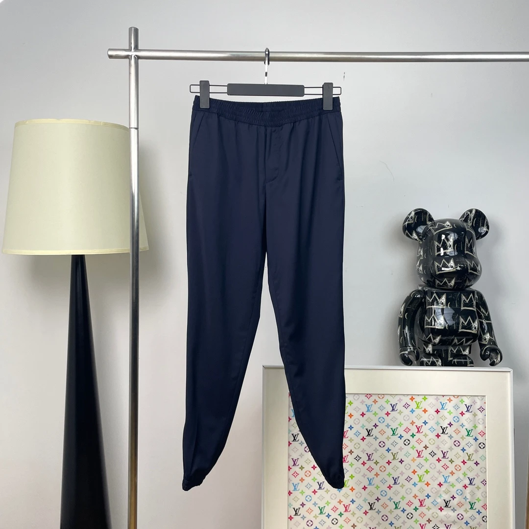 99新 ZEGNA 4509/Zegna 纯色松紧腰直筒休闲裤/46码/99新