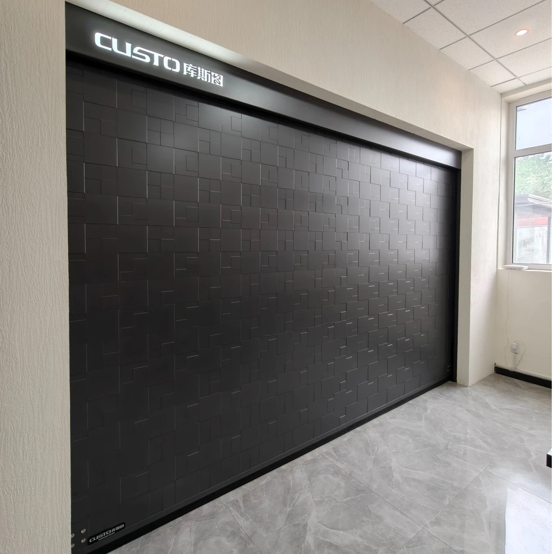 精雕铸铝装甲别墅车库门防夹安全系统