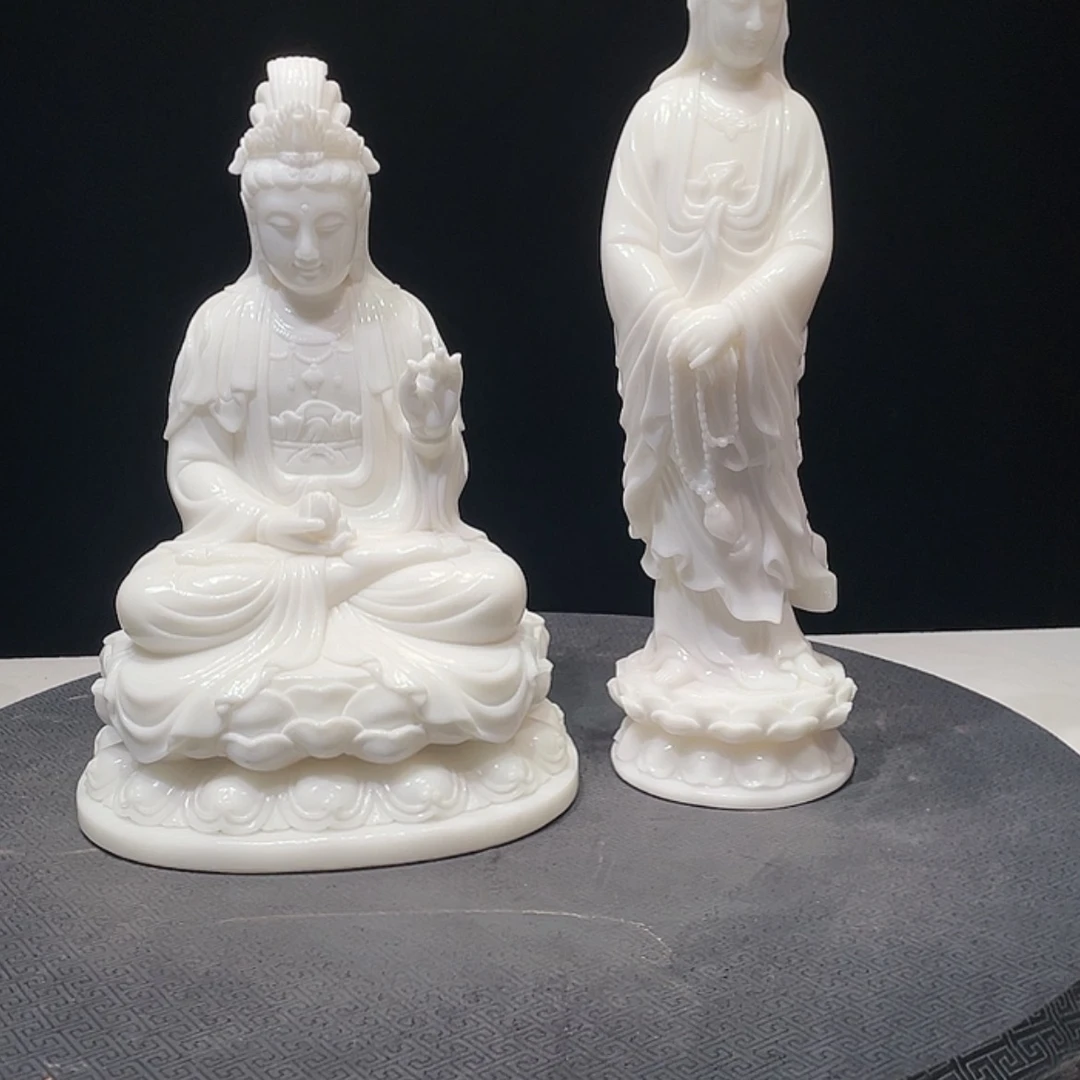 【闪购商品】寿山石三****玉石观音工艺