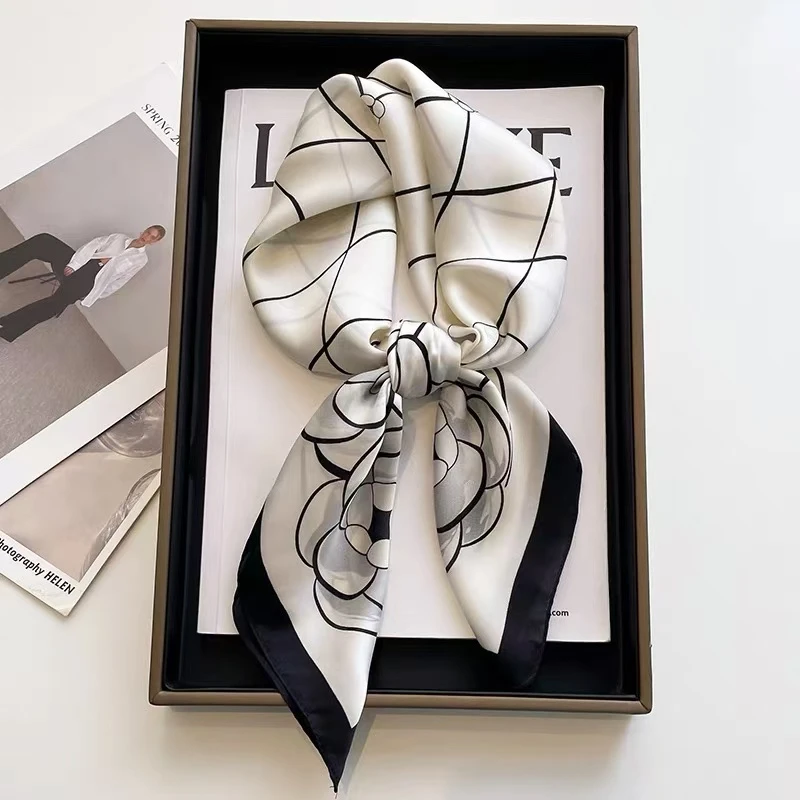 【十字款】网红百搭气质时尚休闲轻奢夏季丝巾