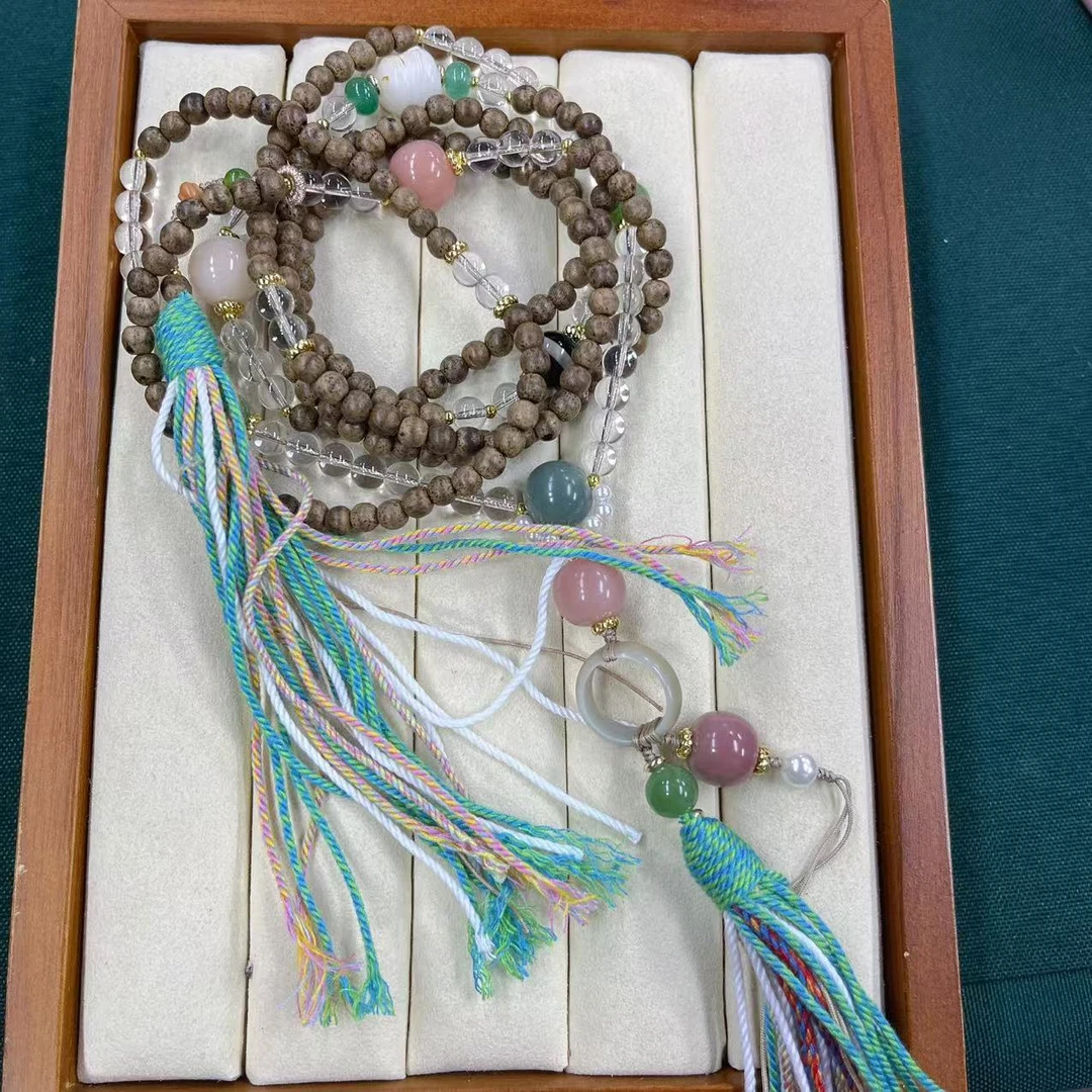 檀木一线沉沉多宝斜挎链YQ1221105