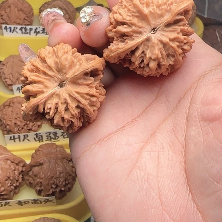 似***识吊坠桃核汪汪，核桃满天星