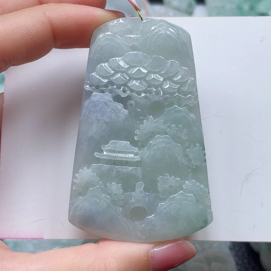 翡翠未镶嵌吊坠(不含链)翡翠