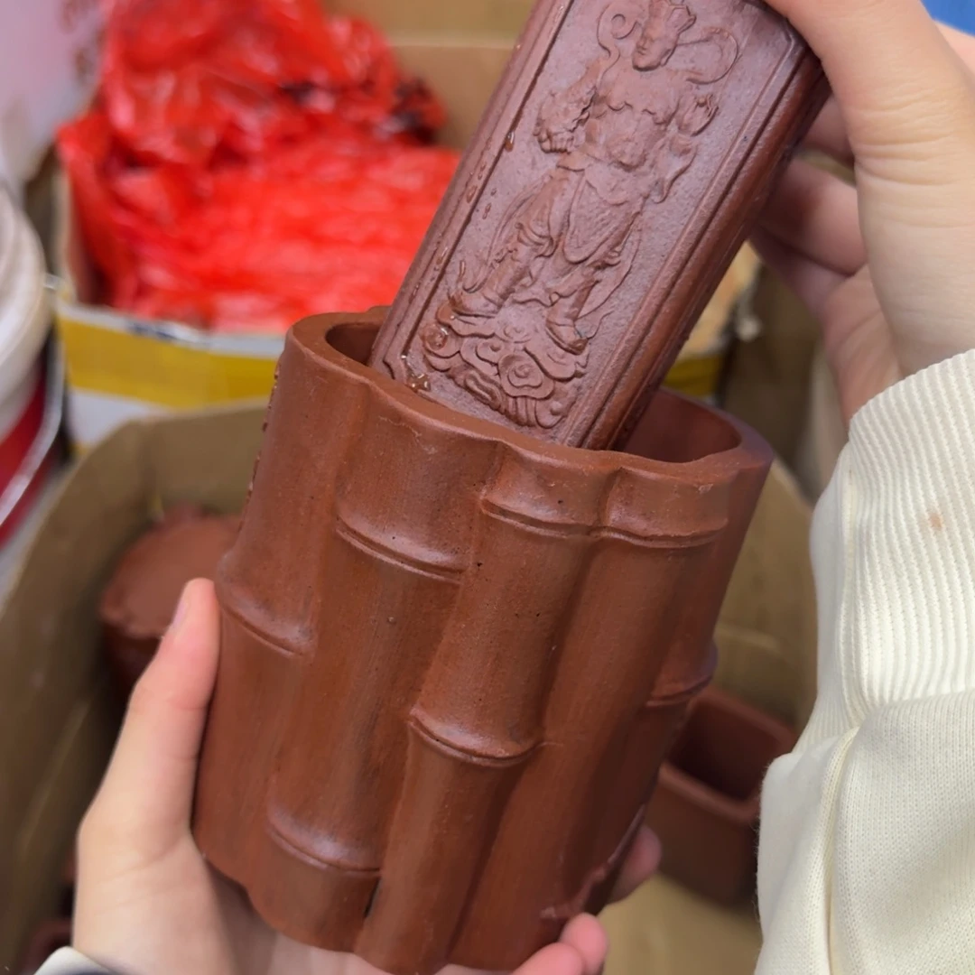 紫砂花盆宜兴紫砂瑕疵花盆