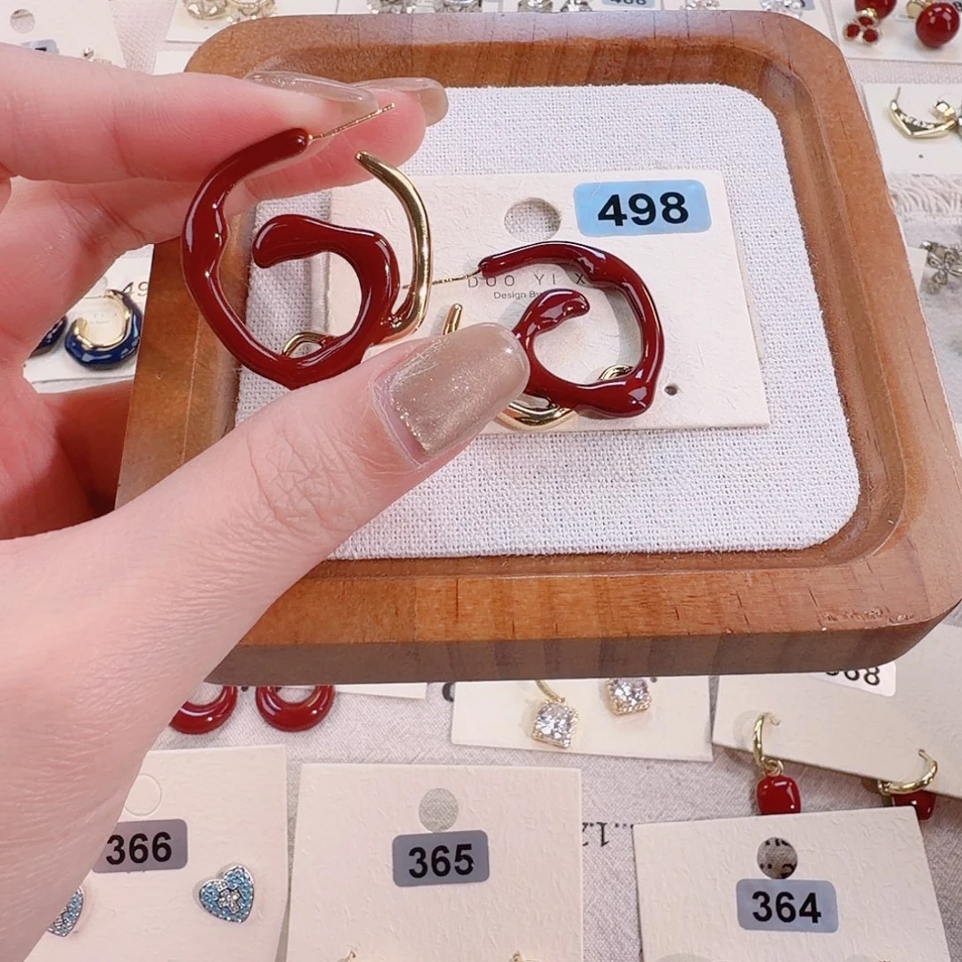 仿珍珠铜合金925银耳钉